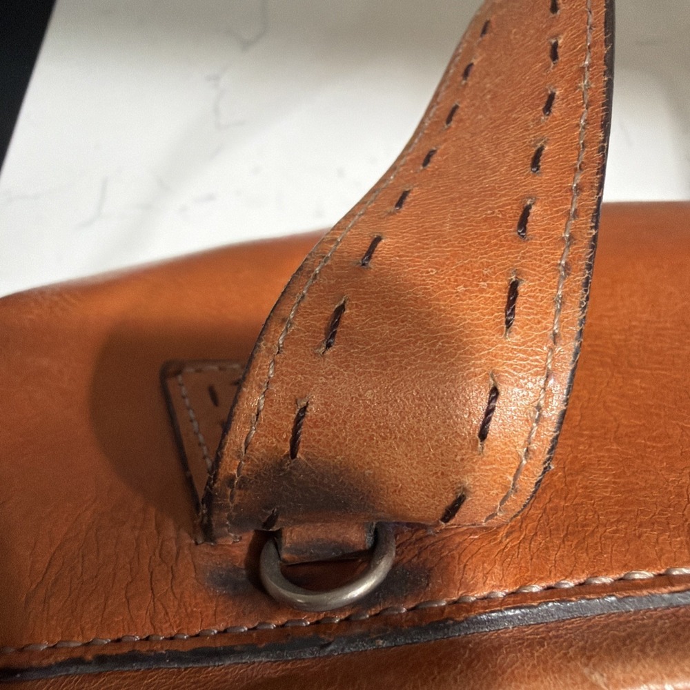 Fossil 1954 Sedona Brown Leather Satchel Handbag ZB9095 Vintage Top Handle - Picture 9 of 14